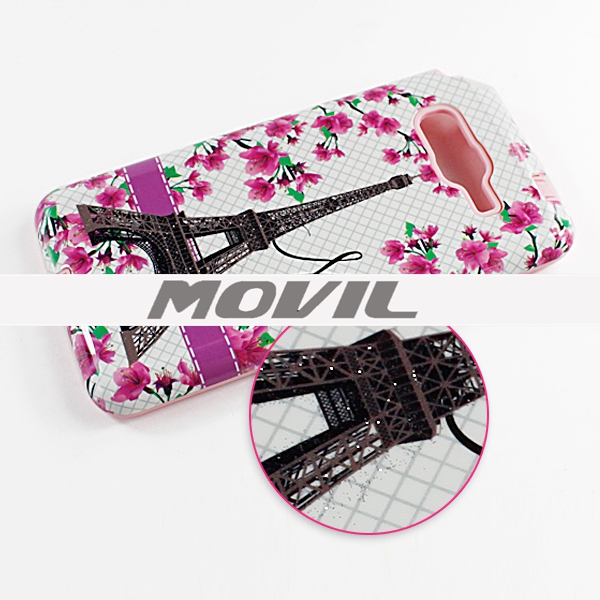 NP-2424  2 en 1 brillante polvo funda para Samsung G530H-5